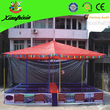 Trampoline à lit simple avec toit