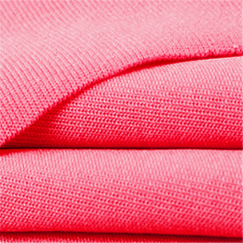 Rose Red Polyester Stretch Smooth Milk Silk Fabric 2