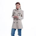 Fashion double-breasted cashmere overcoat