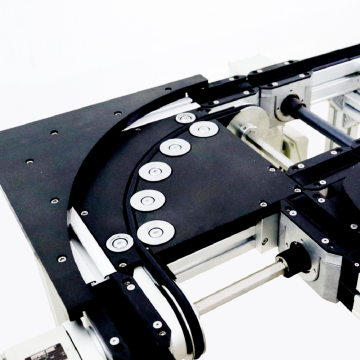 Curva transportadora de cinta redonda KV/90 para soluciones del sistema de manejo de paletas y diseño de automatización de la industria