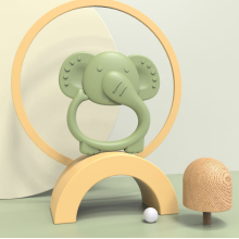 BPA Free  Custom Elephant Silicone Teething Toys