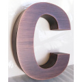 Non Illuminated Brushed Stainless Steel Letter Sign