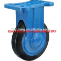 high quality 5" nylon bracket natural rubber mute activities castors