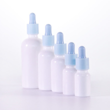 Blue Dropper Opal White Essential Oil Glasss Vial Dropper Bottles