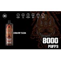 Nuevo elemento KK 8000 Puffs Dispositivo de vape desechable