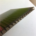 transparent twin wall types of polycarbonate roofing sheet