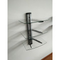 DVD 3 Layer Glass Support/Silver Tube with Clear Glass