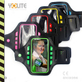 Pacote de braço de telefone móvel LED, bolsos de telefone celular LED, Carteira de cintura de LED, Carteira de cintura de LED