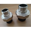 Brass Union Male Fitting with Rubber Tube (a. 7038)