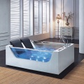 Baignoire d&#39;hydromassage de luxe pour 2 personnes avec oreiller