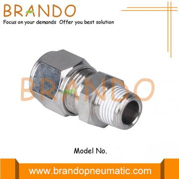 Male Straight Pneumatic Compression Ferrule Pipe Fittings