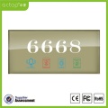 Tempered Glass Panel Hotel Electronic Number Doorplate