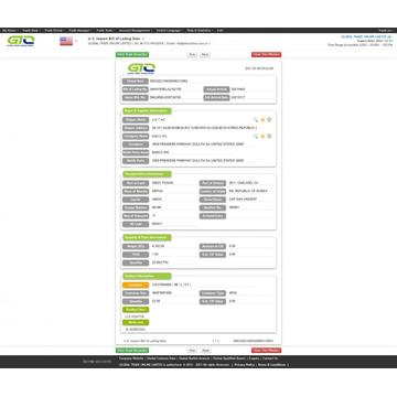 Échantillon de données d&#39;importation de moniteur LCD aux États-Unis