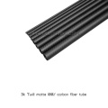 Tubo de fibra de carbono 20x18x500mm para brinquedos RC