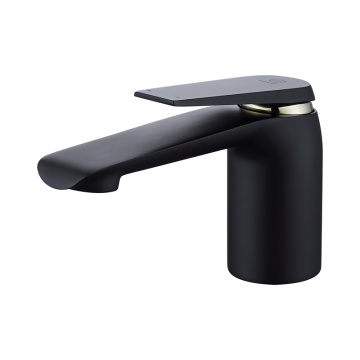 Modern Black Matte Bathroom Basin Faucet