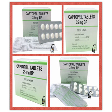 Antithypertensive Captopril Tablets 25mg