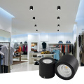 Schwarz Farbe Cob Spotlight Oberfläche montiertes LED -Downlight