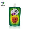 200ml Juice Pouch Reusable liquid juice packaging spout bags