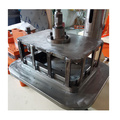 Dished end flanging machine for kitchenware kettle cooker