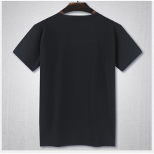Coton simple de haute qualité sans marque T-shirt à col rond
