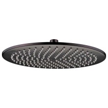 Round brass black antique top shower head