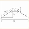 Tile Roof Ridge Cap Roll Forming Machine