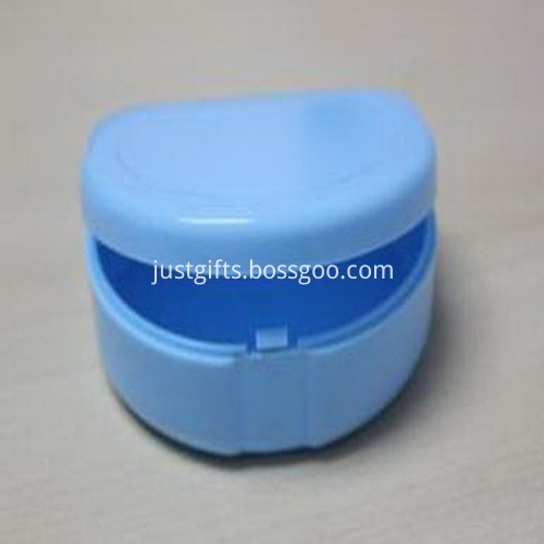 Promotional Flat Blue Color Denture Box_1