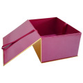 Ribbon closure apparel packaging box