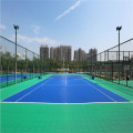 Outdoor movable tennis court tile