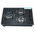 3 Burners Built In Tempered Glass Cooktop