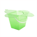 pink packaging bucket with handle plastic gift box