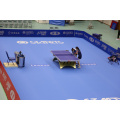 Terrain de match de tennis de table sol sportif