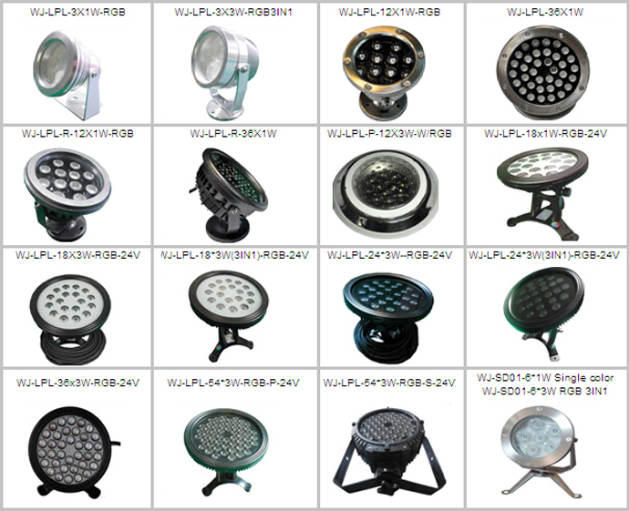 LED underwater lights