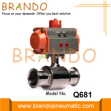 Sanitary Stainless Steel Tri Clamp Pneumatic Ball Valve