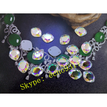 Flat Back 13*16 Ab Glass Stones for Wholesale (DZ-1224)