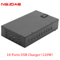 Carregador USB de 10 porto 120W High Port Charger