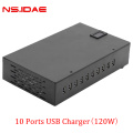 10 Port USB -зарядное устройство 120W High Port Charger