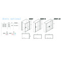 8mm/10mm Glass Thickness Bathroom Accessories/Sliding Door (Kw07)