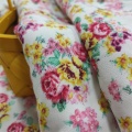 Tissu Viscose Rayonne Tissu Imprimé Floral Daisy