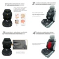 Black Heat Massage Car Seat Cushion with Lumbar Therapy