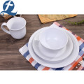 Ceramic Hand Painting White Round Bowl Dinnerware Set