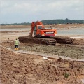 10t Crawler Digger Machine Amphibious Excavator for Sale