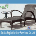 Outdoor PE rattan beach chair