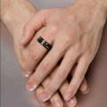 Laser Engraving Tungsten Cubic Zirconia Rings For Him