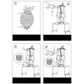 Semi-Automatic Pineapple Peeling and Coring Corer Core Removing Machine