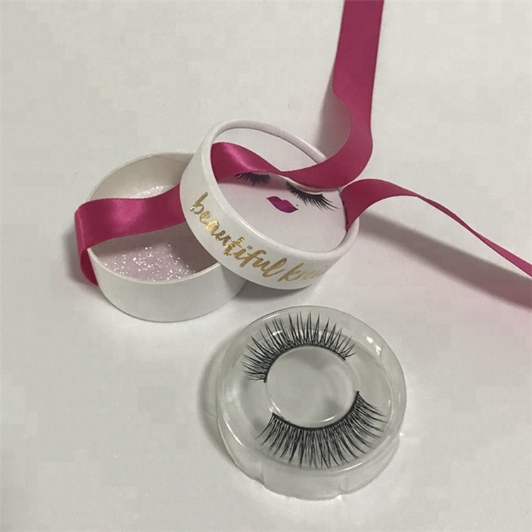 Cylinder Round Shape Gift Box Eyelash Packaging