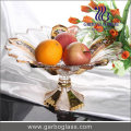 Footed Gold Plated Bowl para Frutas