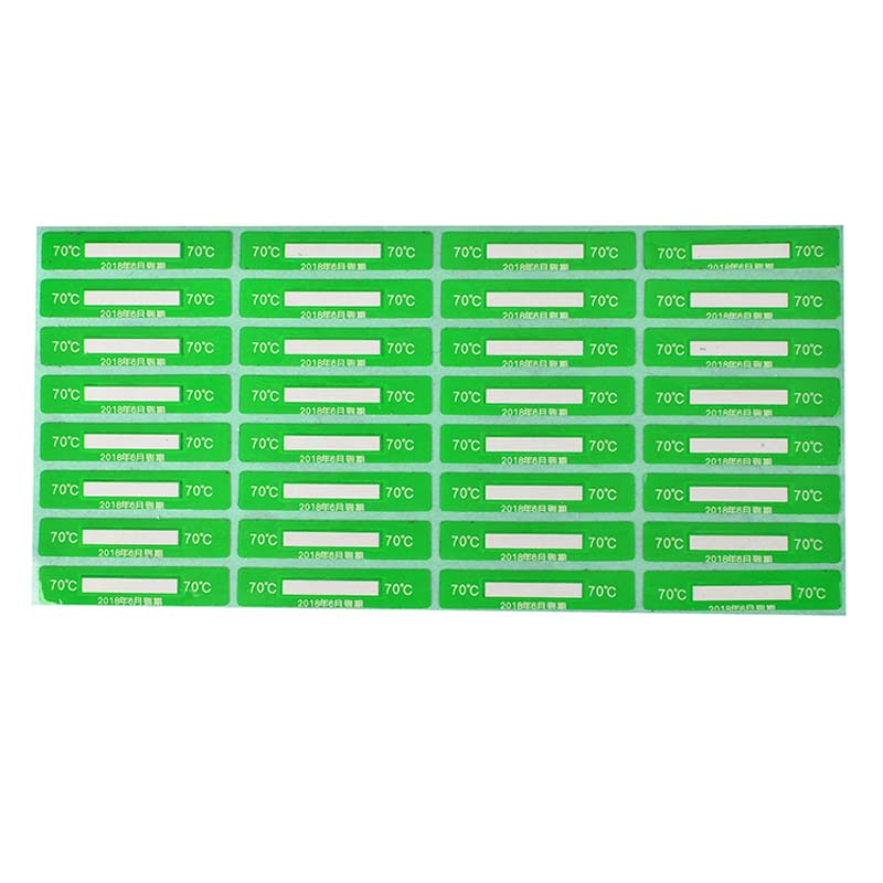 High temperature irreversible temperature label