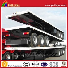 3-Axles 60 Tons 40FT Flatbed Platform Container Semi Trailer