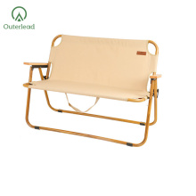 Double Folding Camp Beach Chair with Removable Umbrella